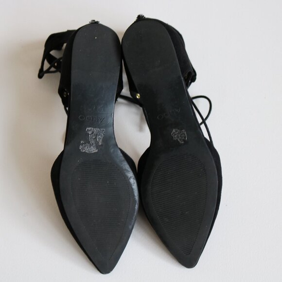 Black Strappy Sandals - Picture 3 of 3